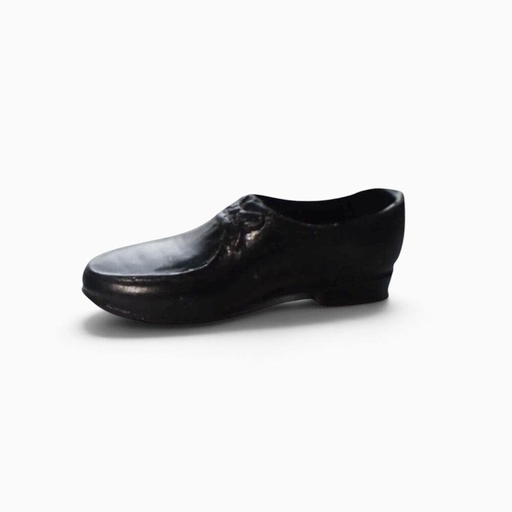 Vintage Marked Japan Ken Doll Black Tie Right Dress Heeled Shoe Mattel